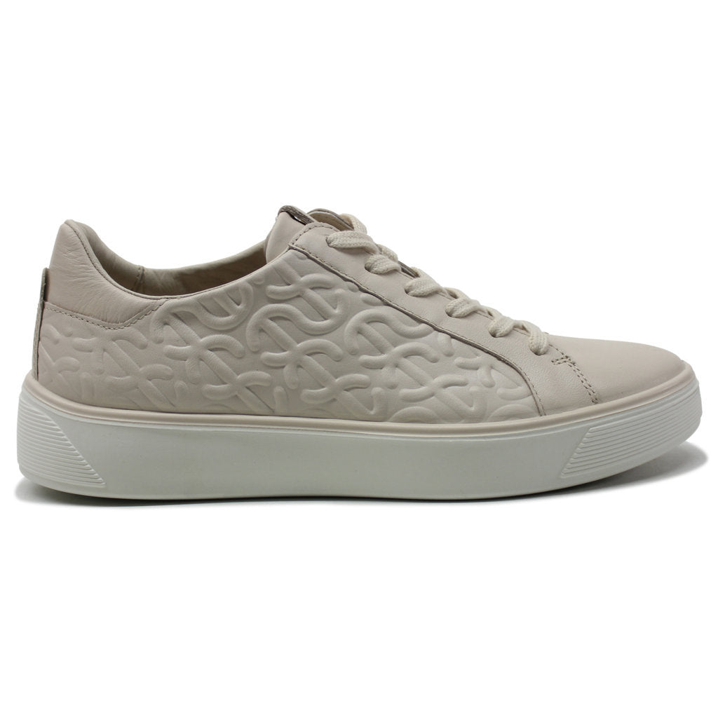 Ecco Street Tray Leather Women's Trainers#color_limestone