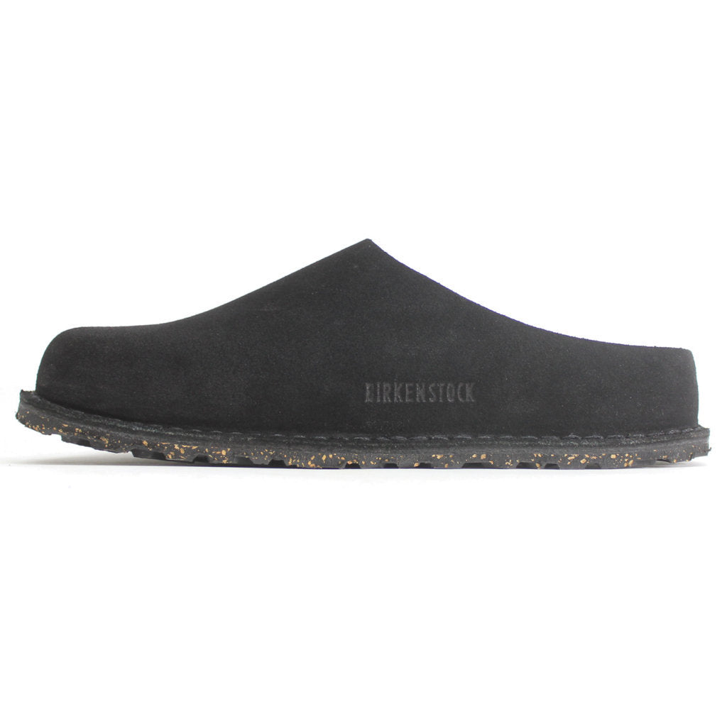 Birkenstock Zermatt Premium Suede Leather Unisex Sandals#color_black