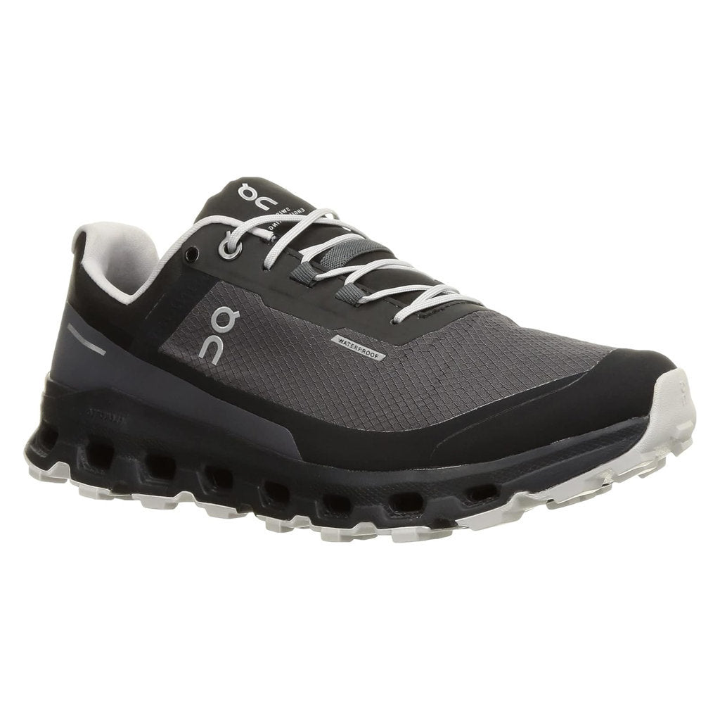 On Cloudvista Waterproof Textile Synthetic Mens Sneakers#color_eclipse black