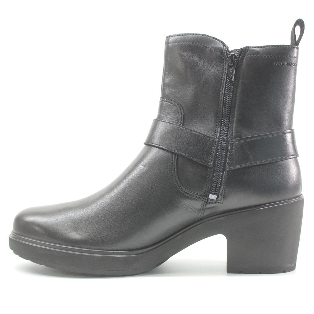 Ecco Metropole Zurich Full Grain Leather Womens Boots#color_black