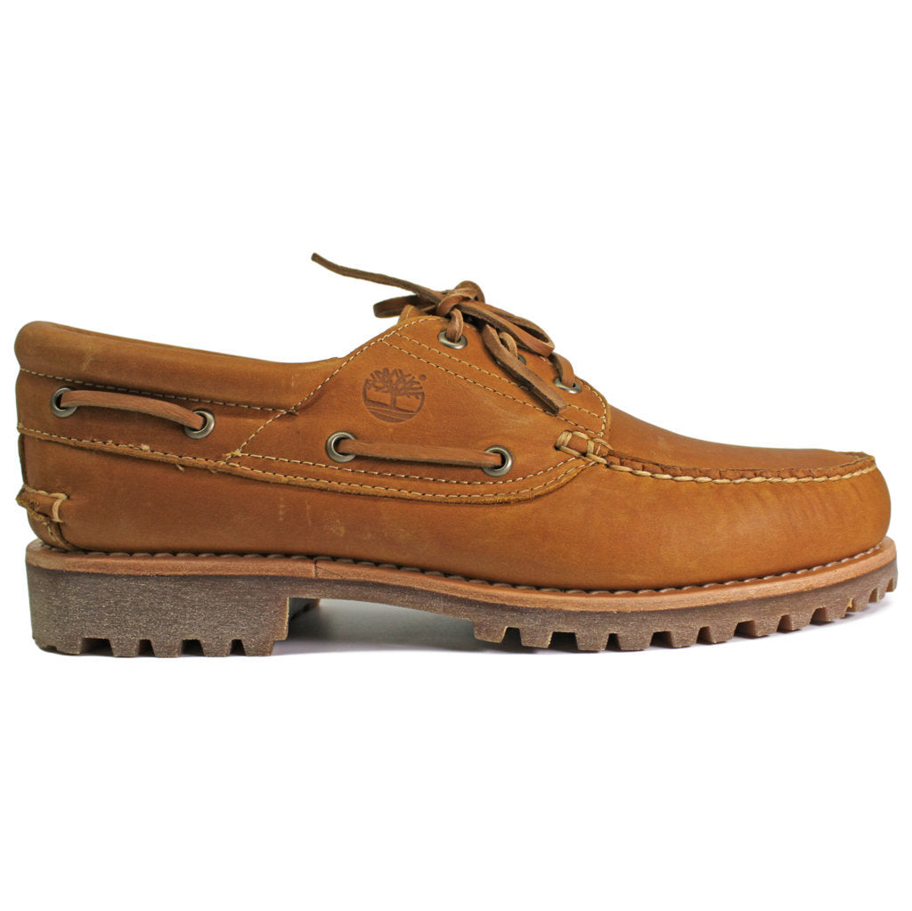 Timberland Authentics 3 Eye Classic Lug Leather Mens Shoes#color_wheat