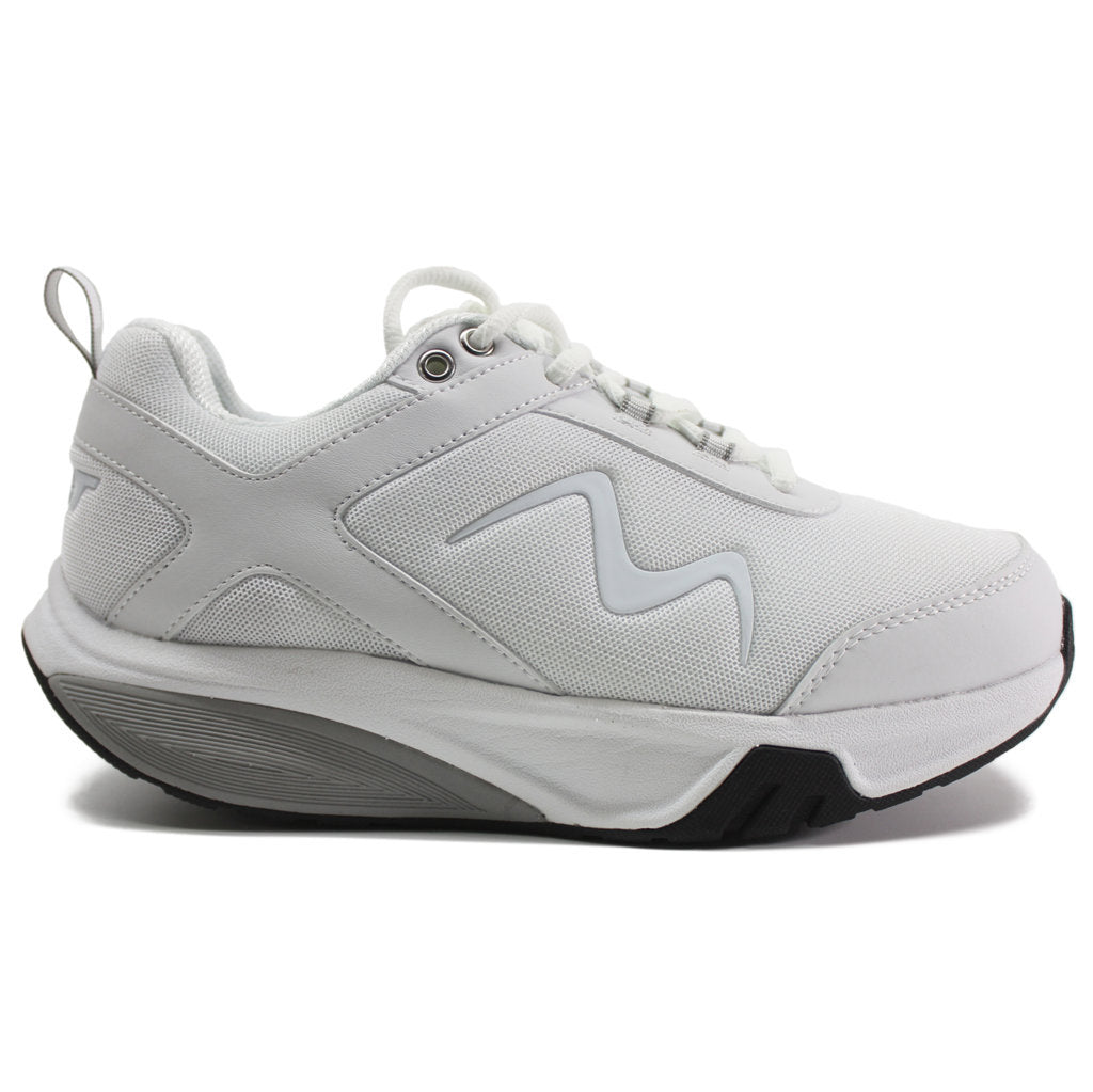 MBT Sport 4 Leather Textile Womens Trainers#color_white