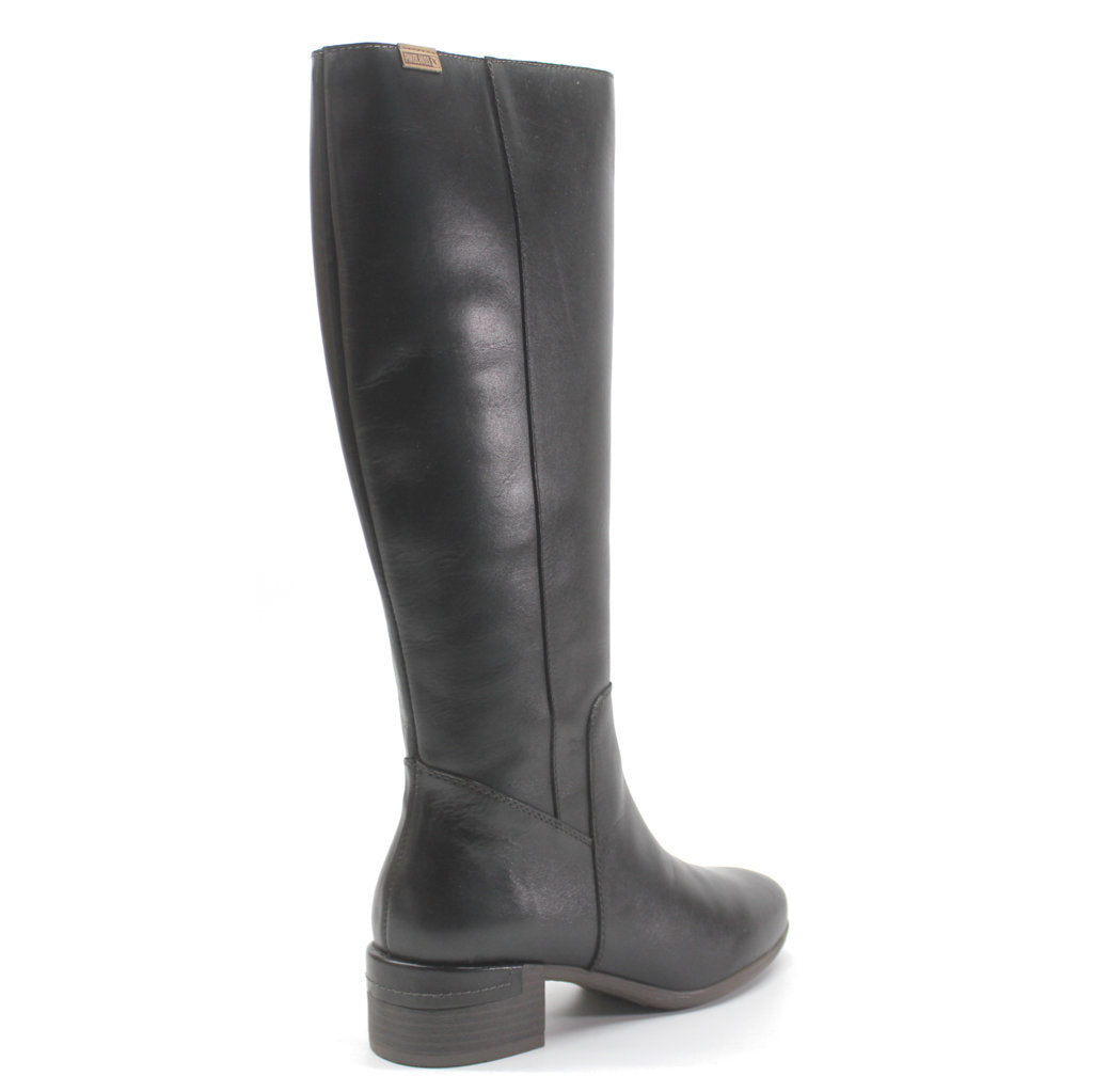 Pikolinos Malaga W6W-9808 Leather Womens Boots#color_black