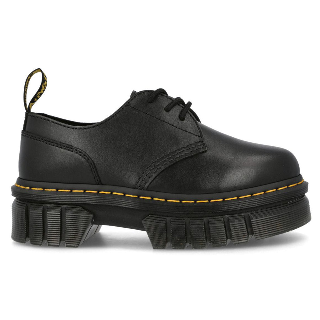 Dr. Martens Audrick 3-Eye Nappa Lux Leather Womens Shoes#color_black