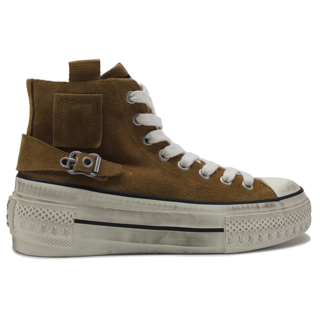 Ash Rage Suede Womens Trainers#color_golden brown