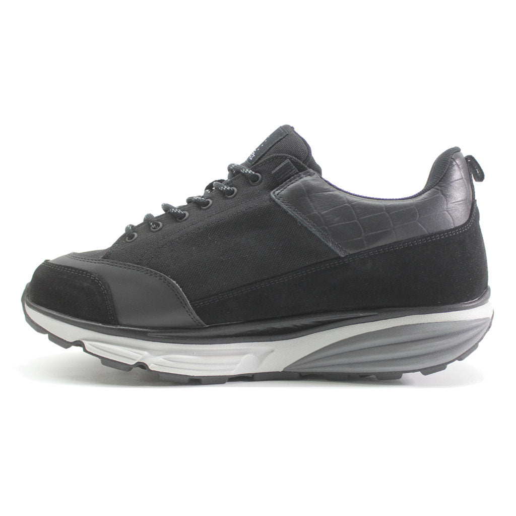 MBT Naga Sym Leather Synthetic Mens Trainers#color_black