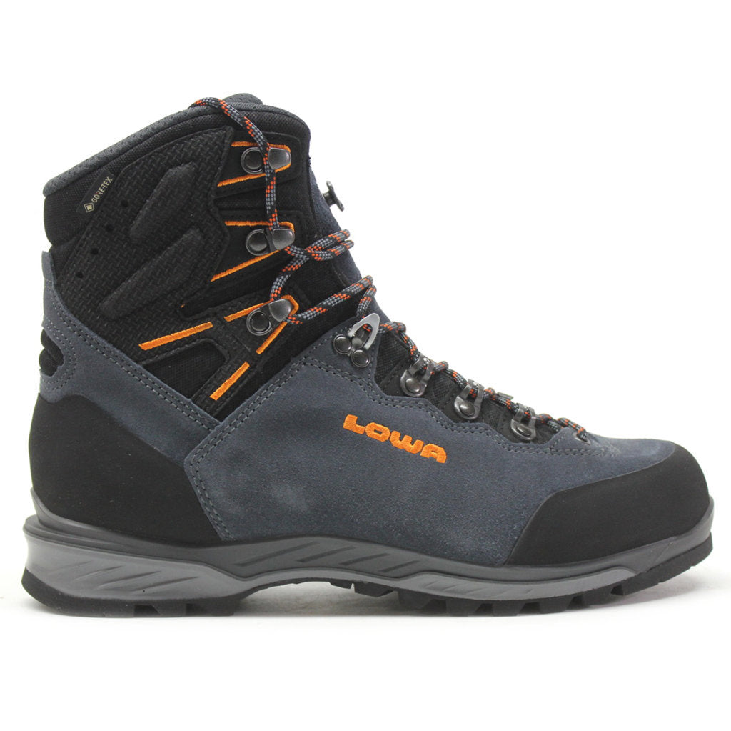 Lowa Ticam Evo GTX Suede Men's Boots#color_steel blue orange