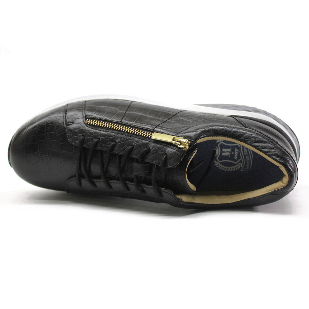 MBT Ferro Leather Womens Trainers#color_black grey sensor