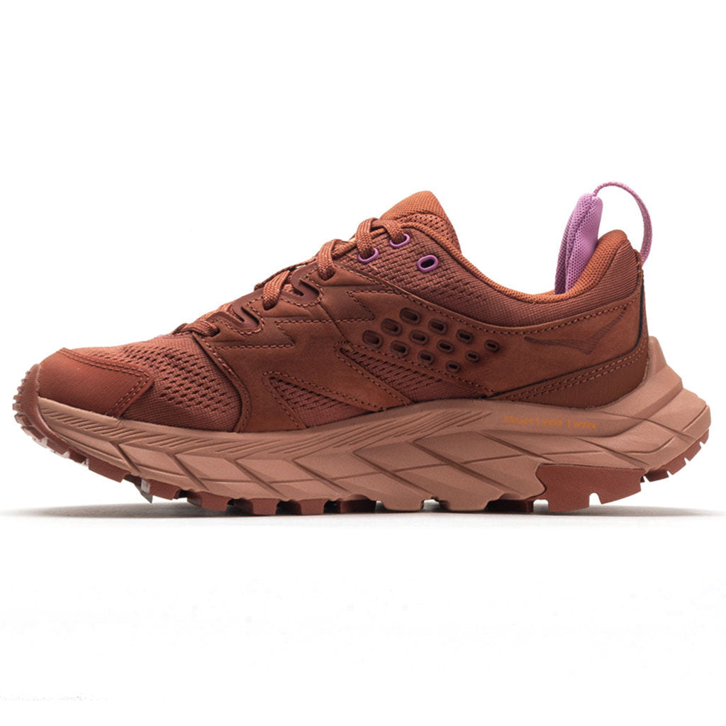 Hoka One One Anacapa Breeze Low Textile Synthetic Womens Trainers#color_baked clay cork