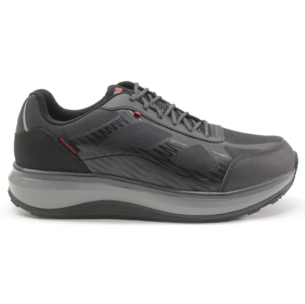 Joya Cancun II STX Leather Textile Mens Trainers#color_black