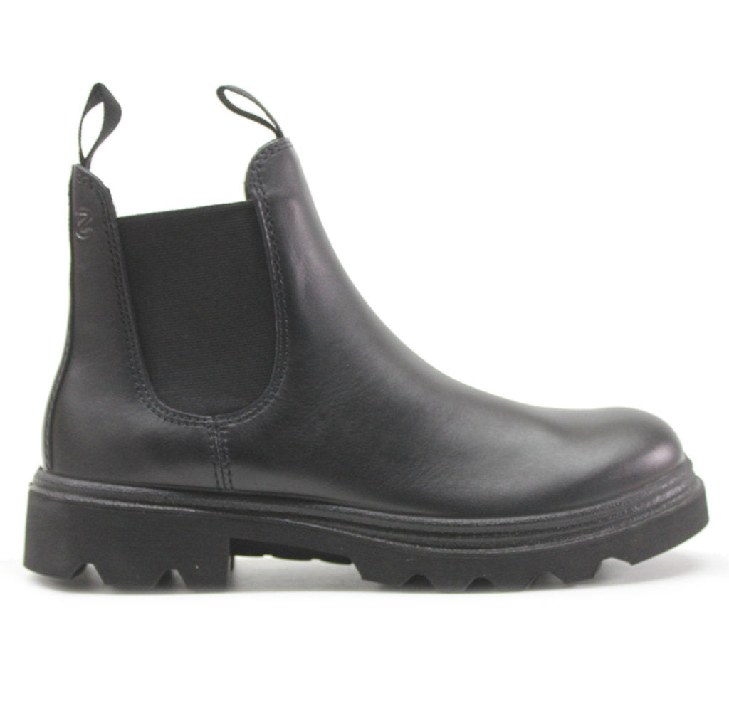 Ecco Grainer Full Grain Leather Womens Boots#color_black