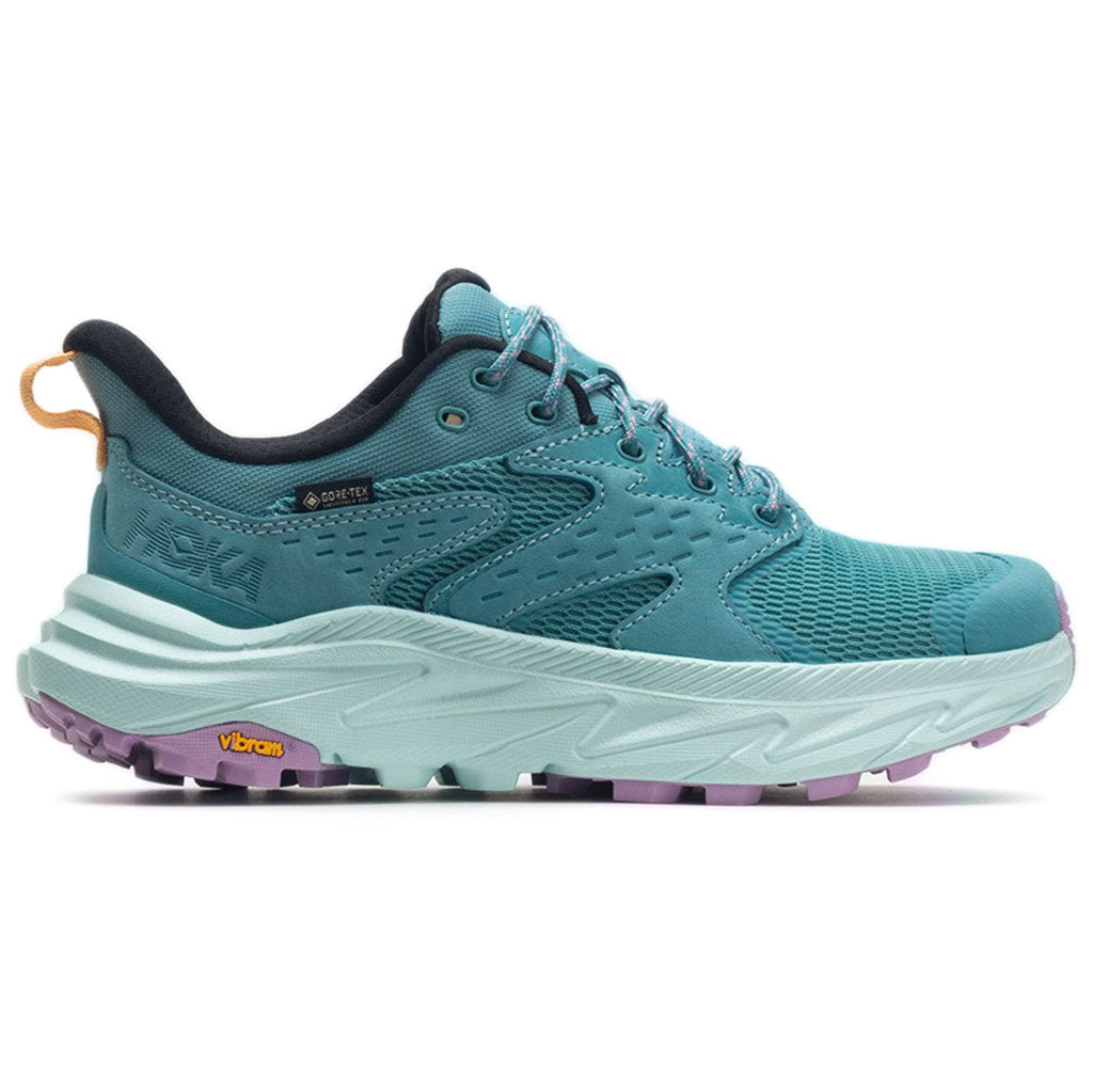 Hoka One One Anacapa 2 Low GTX Nubuck Textile Womens Trainers#color_ocean mist sunlit ocean