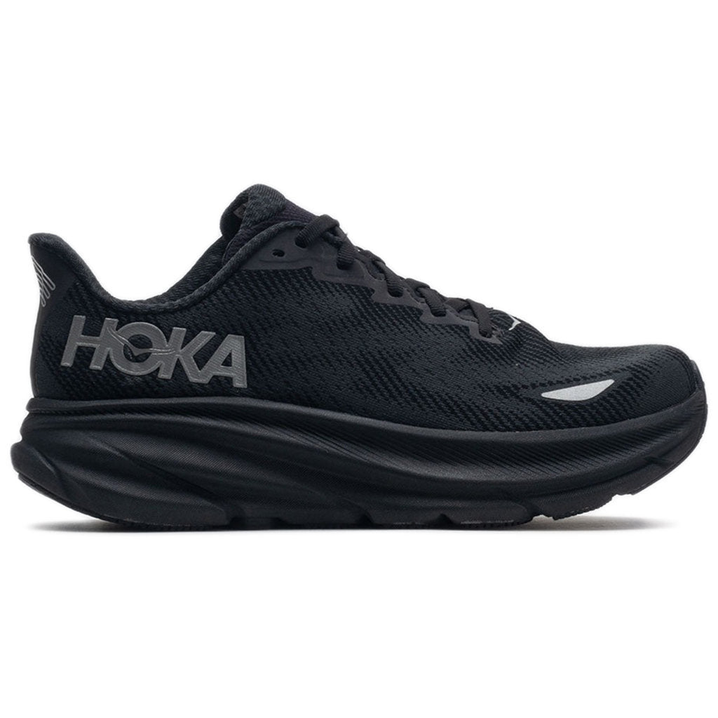 Hoka One One Clifton 9 GTX Textile Womens Trainers#color_black black