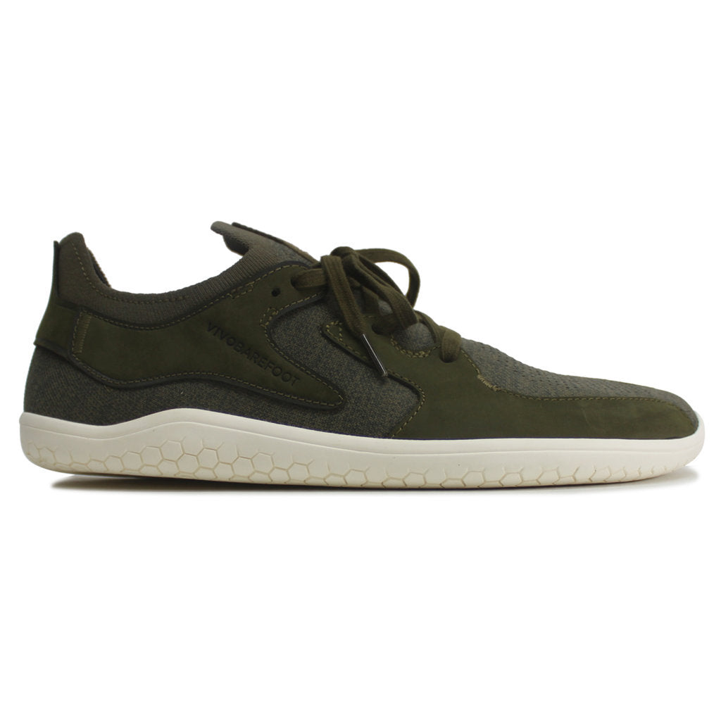 Vivobarefoot Primus Asana II Textile Nubuck Mens Trainers#color_olive