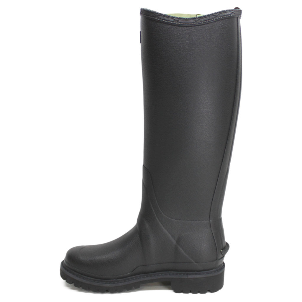 Hunter Balmoral Zip Commando Tall Rubber Womens Boots#color_black