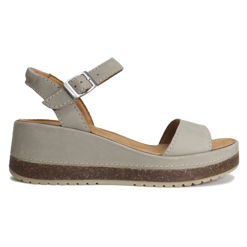 Clarks Kassanda Lily Nubuck Womens Sandals#color_stone