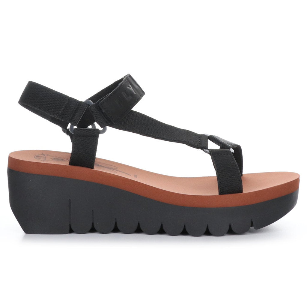 Fly London YEFA726FLY Cupido leather Womens Sandals#color_black black brick