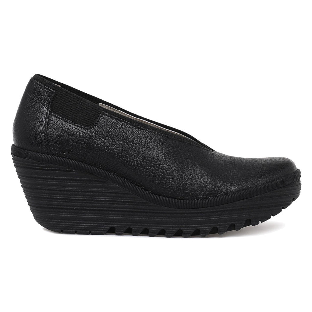 Fly London YOZA438FLY Mousse Leather Womens Shoes#color_black