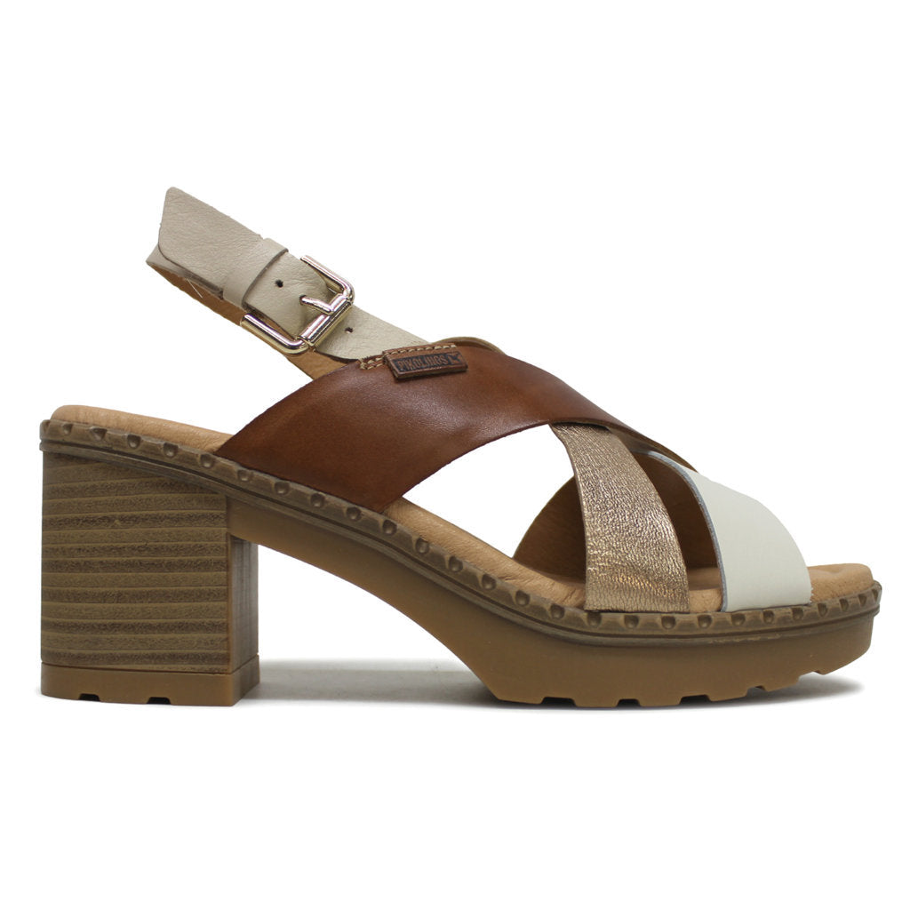 Pikolinos Canarias W8W-1510 Leather Womens Sandals#color_nata
