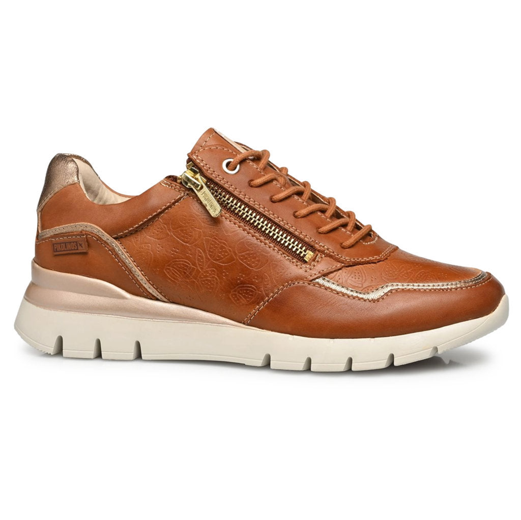 Pikolinos Cantabria W4R-6994 Leather Womens Trainers#color_brandy