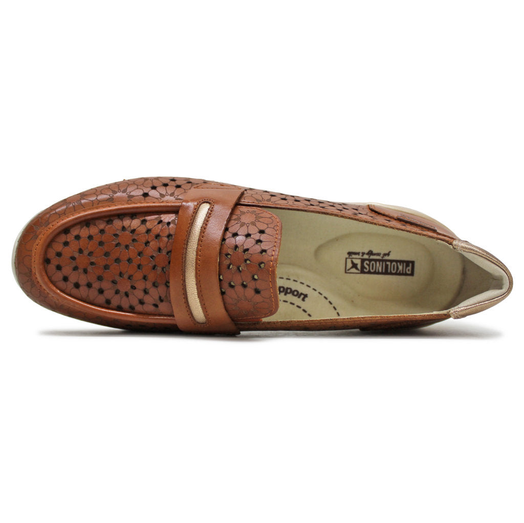 Pikolinos Cantabria W4R-6518 Leather Womens Shoes#color_brandy