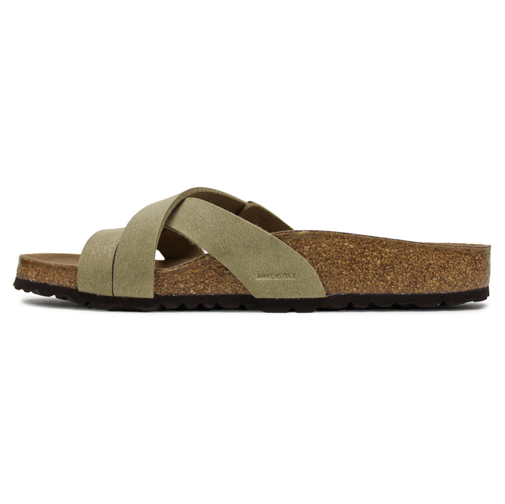 Birkenstock Yao Balance Birko-Flor Unisex Sandals#color_brushed mud green