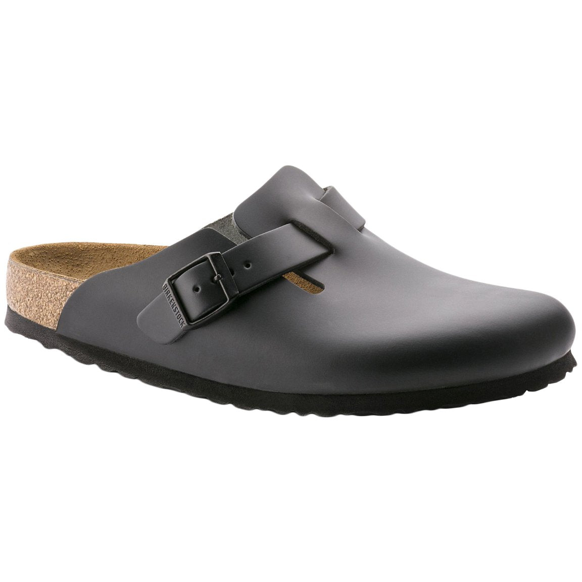 Birkenstock Boston Leather Unisex Sandals#color_black